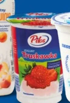 Jogurt truskawkowy Pilos promocja w Lidl