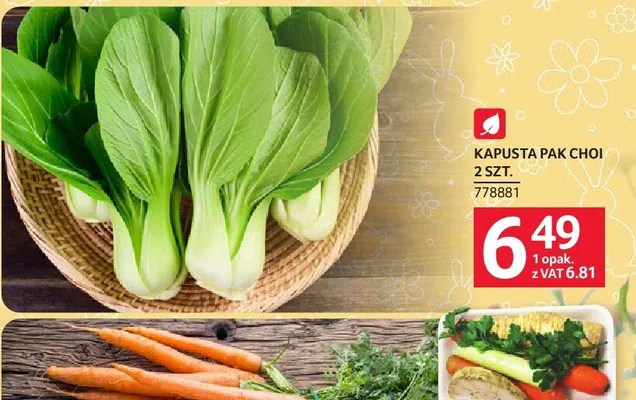 Kapusta pak choi promocja w Selgros