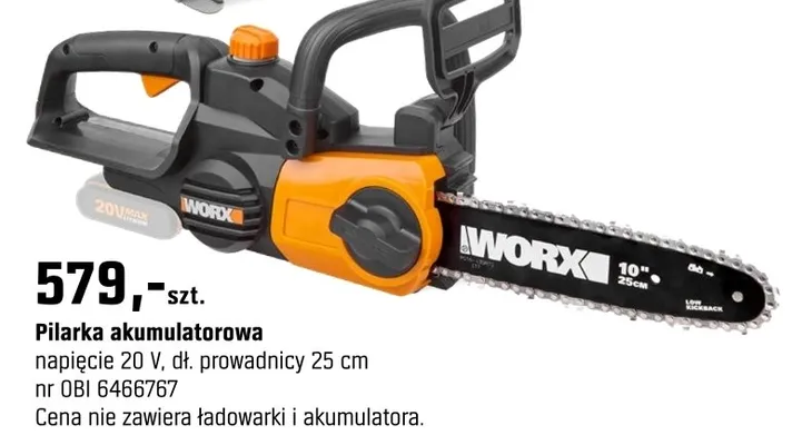 Pilarka akumulatorowa promocja w OBI