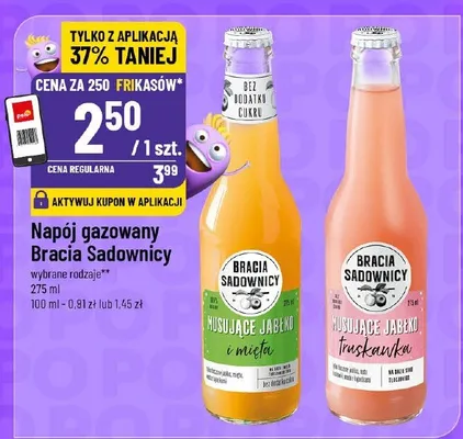 Napój gazowany różne rodzaje promocja w POLOmarket