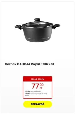 Garnek Galicja Royal 6736 2,5 l promocja w Media Expert