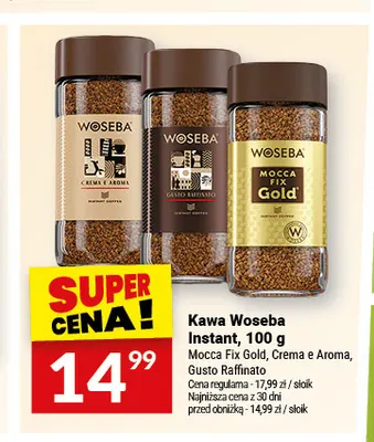 Kawa rozpuszczalna Woseba Mocca Fix Gold promocja w Twój Market