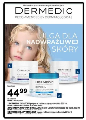 Masło ultranawadniające do ciała Dermedic Hydrain 3 Hyaluro promocja w Ziko Dermo