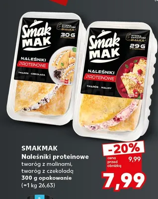Naleśniki proteinowe twaróg z czekoladą Smakmak promocja w Kaufland