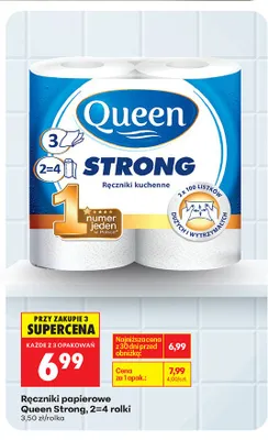 Ręczniki papierowe Strong, 2=4 rolki promocja w Biedronka
