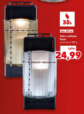Znicz szklany Pixel promocja w Kaufland