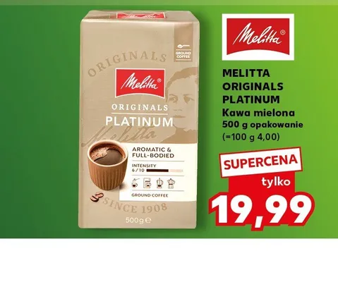 Kawa mielona MELITTA ORIGINALS PLATINUM promocja w Kaufland