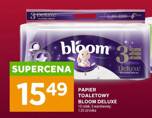 Papier toaletowy Deluxe promocja w Stokrotka