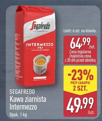 Kawa ziarnista Intermezzo promocja w Aldi