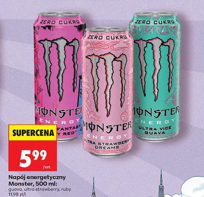 Napój energetyczny Zero Cukru Ultra Fantasy Ruby Red promocja w Biedronka