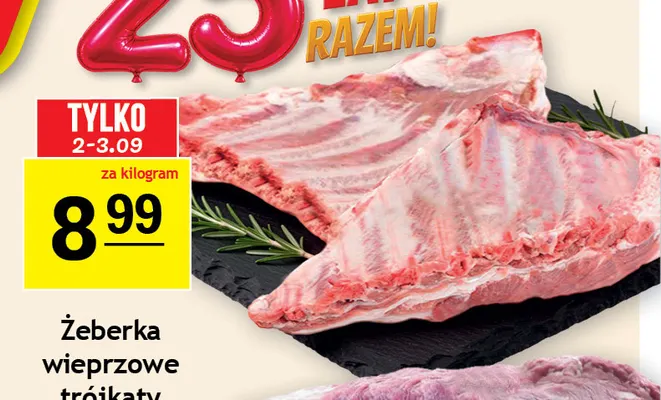 Żeberka wieprzowe trójkąty promocja w Gram Market