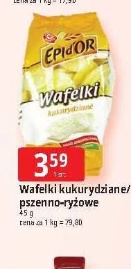 Wafelki pszenno-ryżowe Epi d'Or promocja w Leclerc