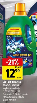Żel do prania Der Waschkonig C.G. Universal promocja w Intermarche