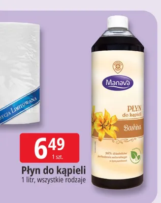 Płyn do kąpieli Manava promocja w Leclerc