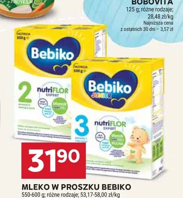Mleko modyfikowane Bebiko 2 promocja w Stokrotka