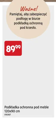Podkładka ochronna pod meble 120x90 cm promocja w Jula