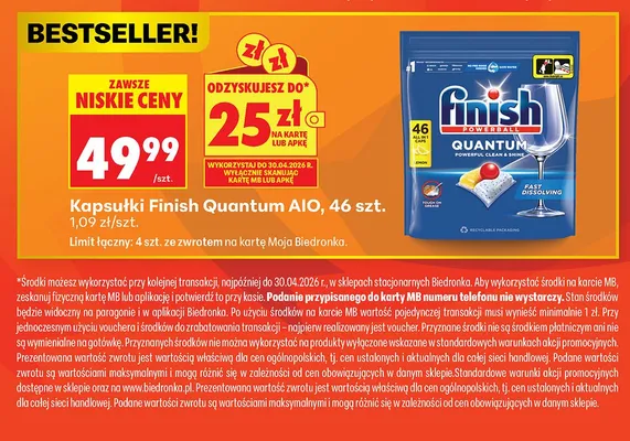 Kapsułki Quantum AIO promocja w Biedronka