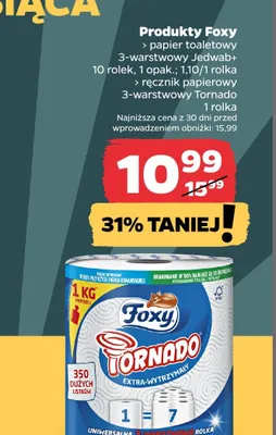 Ręcznik papierowy 3-warstwowy Tornado promocja w Netto