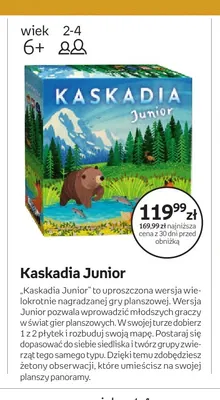 Gra planszowa Kaskadia Junior promocja w Empik