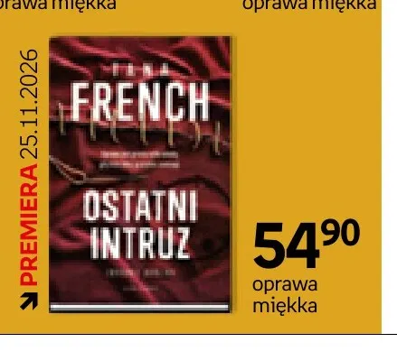 Książka Ostatni intruz Tana French promocja w Empik