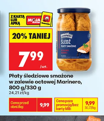 Płaty śledziowe smażone w zalewie octowej Komersmag promocja w Biedronka