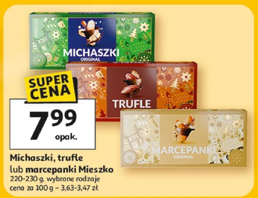 Michaszki, trufle lub marcepanki Mieszko promocja w Auchan