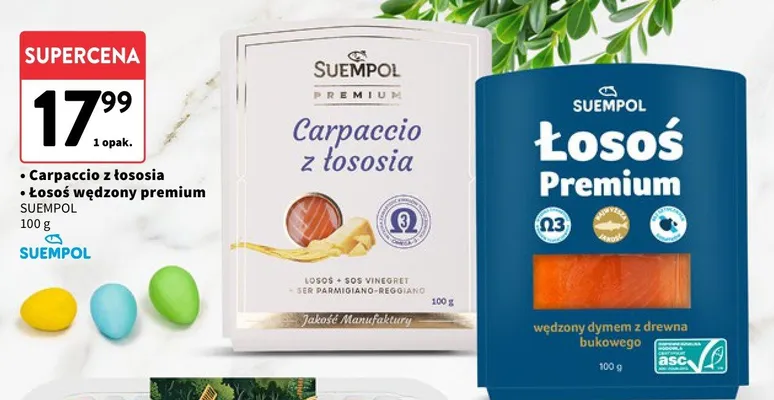 Carpaccio z łososia promocja w Intermarche