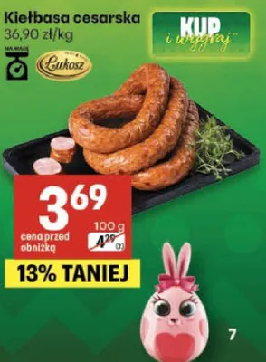 Kiełbasa biała promocja w Delikatesy Centrum