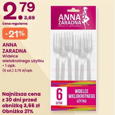 Widelce wielokrotnego użytku Anna Zaradna promocja w Frisco