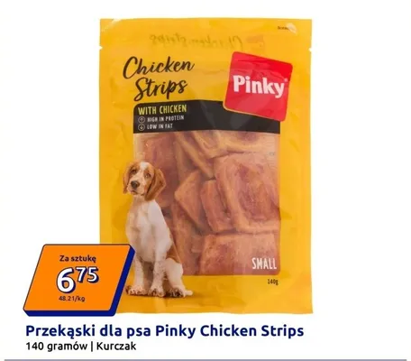 Przekąski dla psa Chicken Strips kurczak promocja w Action