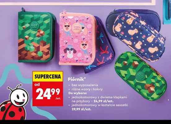 Piórnik jednokomorowy saszetka CoolPack promocja w Biedronka