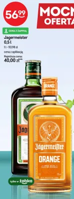 Likier Jägermeister Orange promocja w Żabka