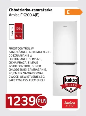 Chłodziarko-zamrażarka Amica FK200,4(E) promocja w kakto.pl