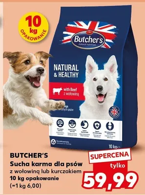 Sucha karma dla psów z wołowiną lub kurczakiem promocja w Kaufland