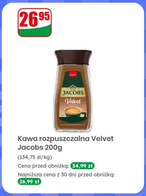 Kawa rozpuszczalna Velvet Jacobs promocja w Dino
