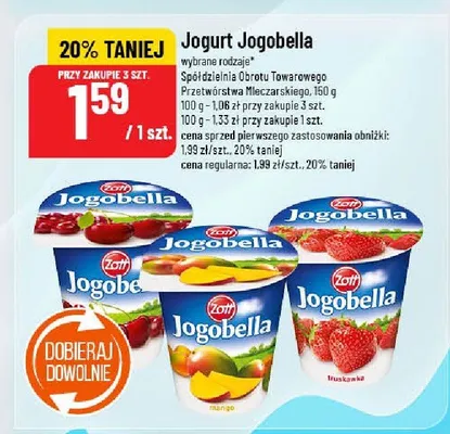 Jogurt Jogobella promocja w POLOmarket