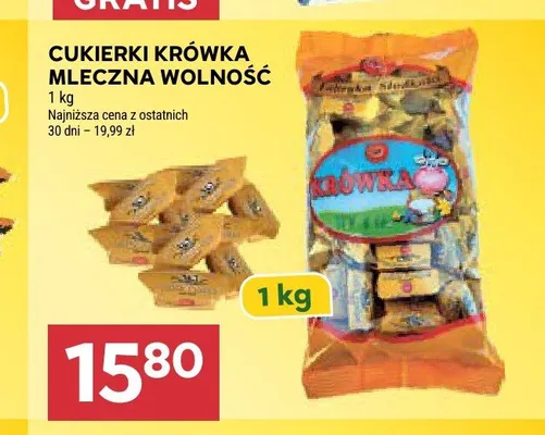 Cukierki krówka mleczna Wolność promocja w Stokrotka