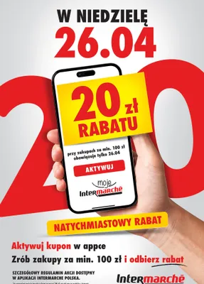 Bon -20 zł z aplikacją, strona 0 promocja w Intermarche