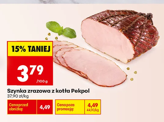 Szynka zrazowa z kotła Pekpol promocja w Biedronka