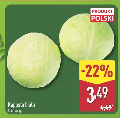 Kapusta biała polska promocja w Aldi