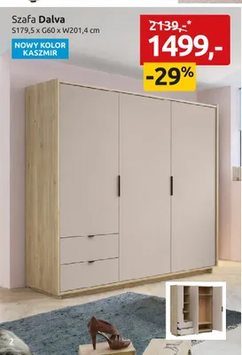 Szafa Dalva promocja w Black Red White