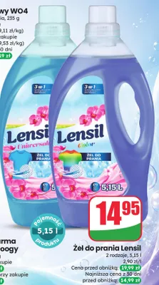 Żel do prania Lensil Color promocja w Dino