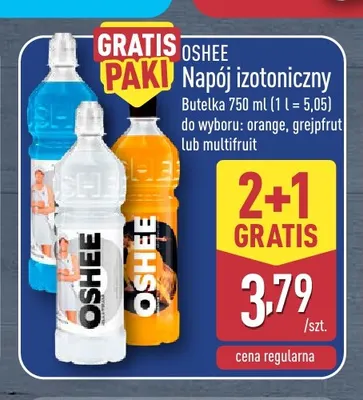 Napój izotoniczny Oshee multifruit promocja w Aldi