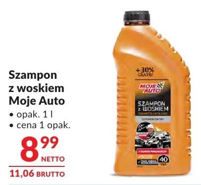 Szampon z woskiem Moje Auto promocja w Makro