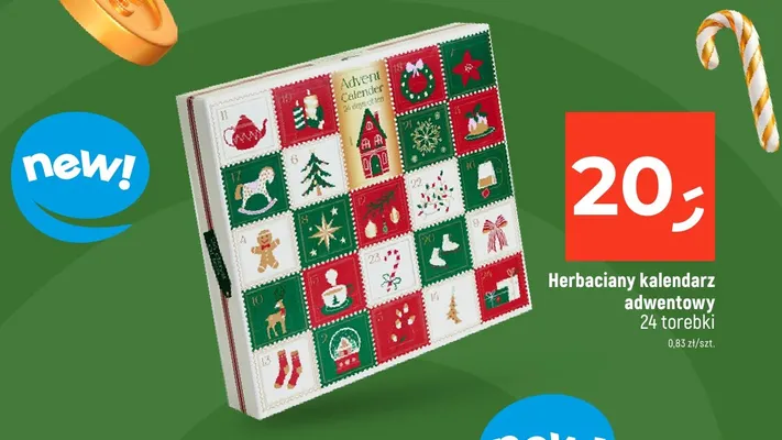 Herbaciany kalendarz adwentowy promocja w Dealz