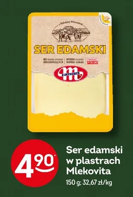 Ser edamski w plastrach Mlekovita promocja w Żabka