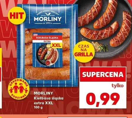 Kiełbasa śląska extra XXL Morliny promocja w Kaufland