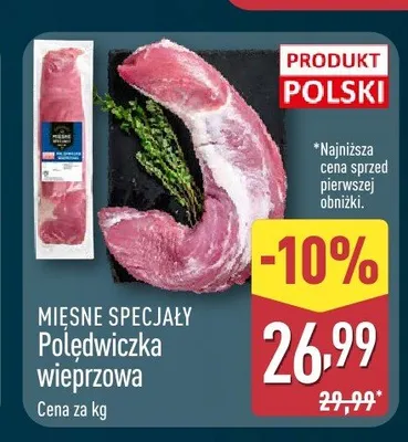 Połędwiczka wieprzowa Mięsne Specjały promocja w Aldi