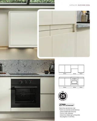 Zestaw mebli kuchennych Garcinia sandstone mat promocja w Castorama