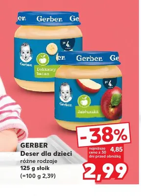 Deser dla dzieci Gerber promocja w Kaufland